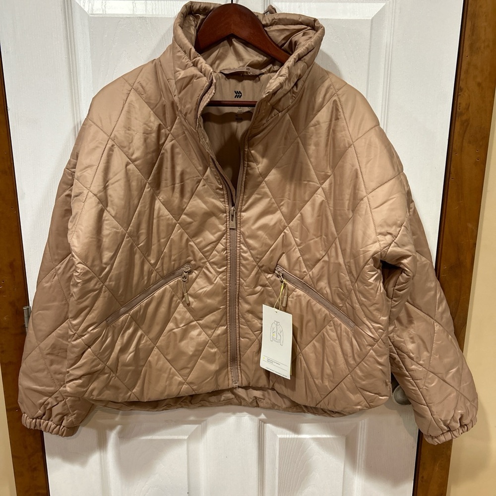All in Motion Women's Quilted Brown Ski Jacket